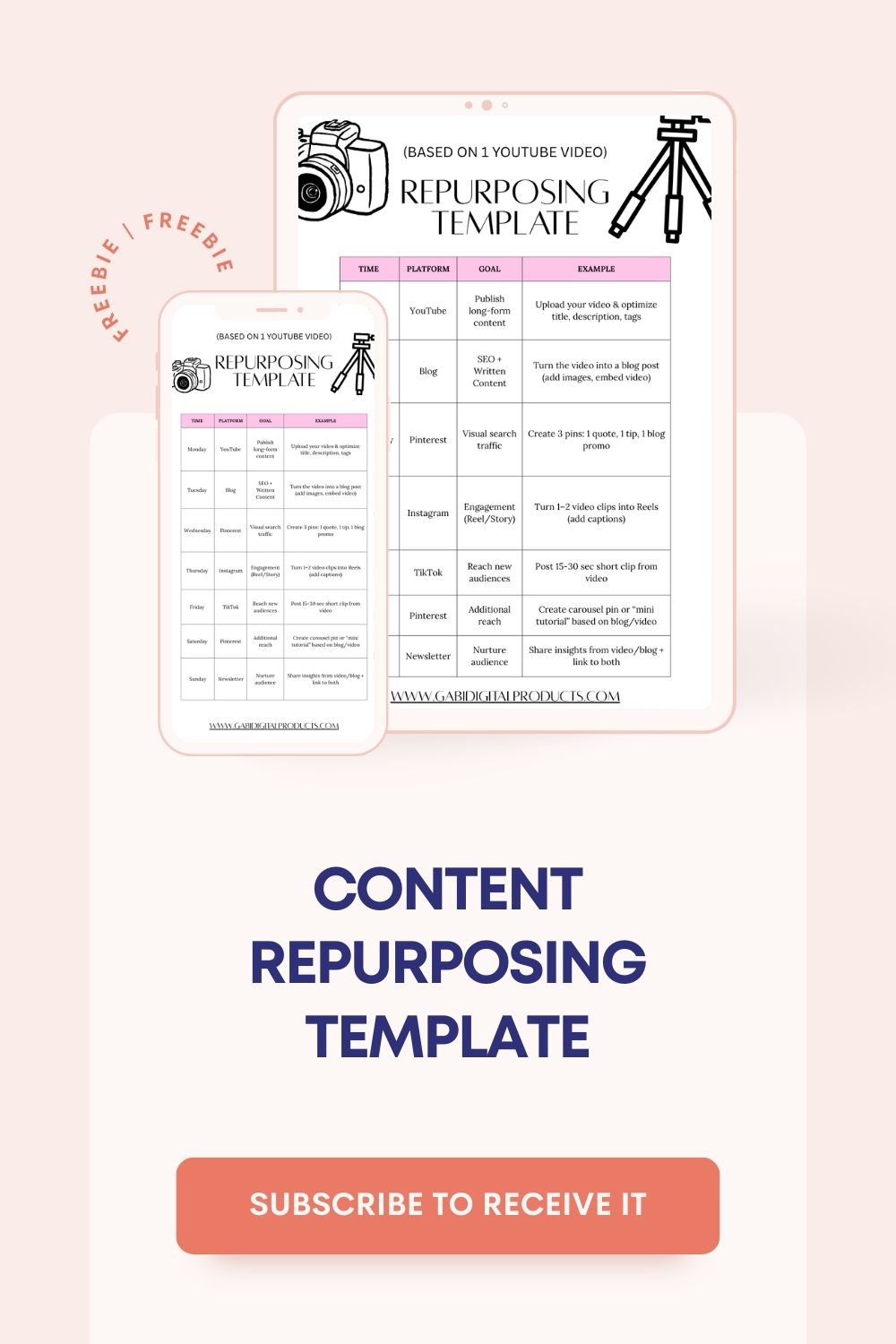 A free template that Gabi is giving away to help you promote PLR digital products.