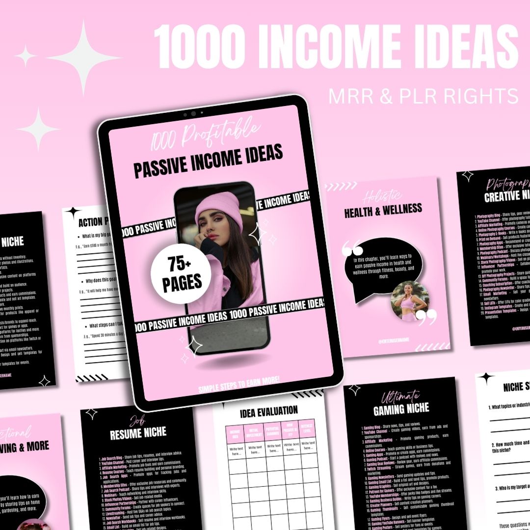 1000 Income Ideas eBook