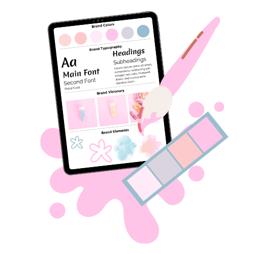 Professional brand board kit and business identity templates