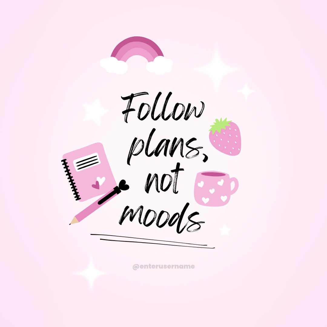 Aesthetic motivational social media post