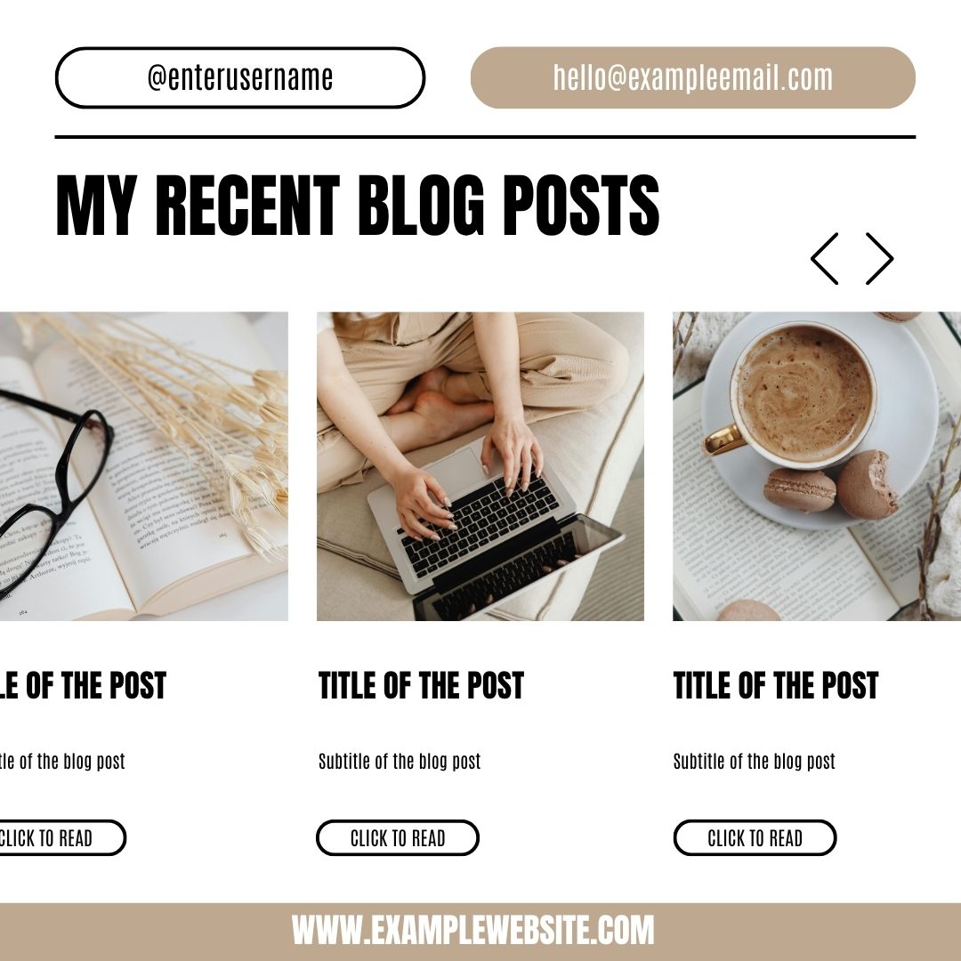 Blog post carousel marketing kit