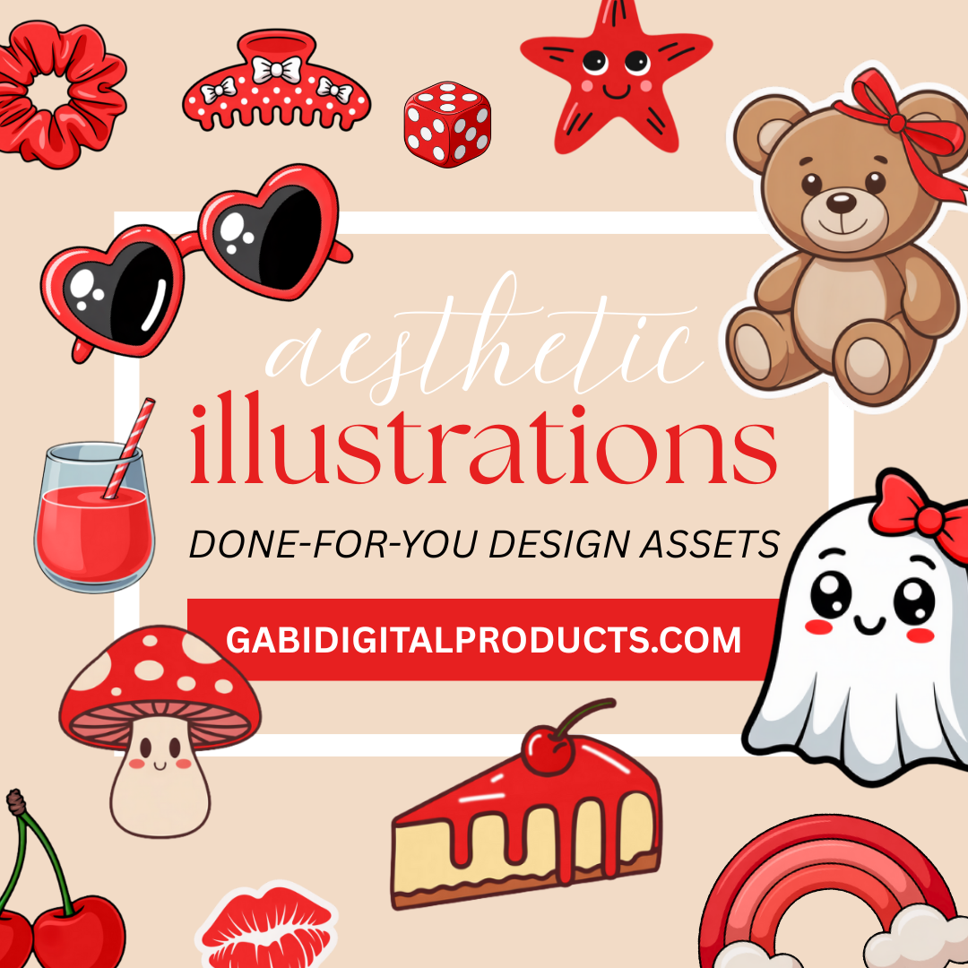 Seasonal Holiday Clipart Red Aesthetics