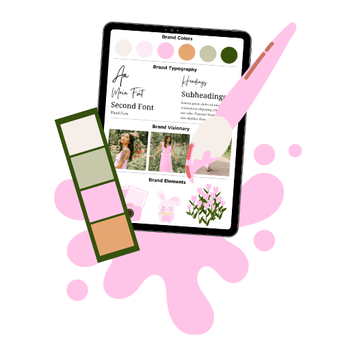 Customizable PLR branding board for professional design services