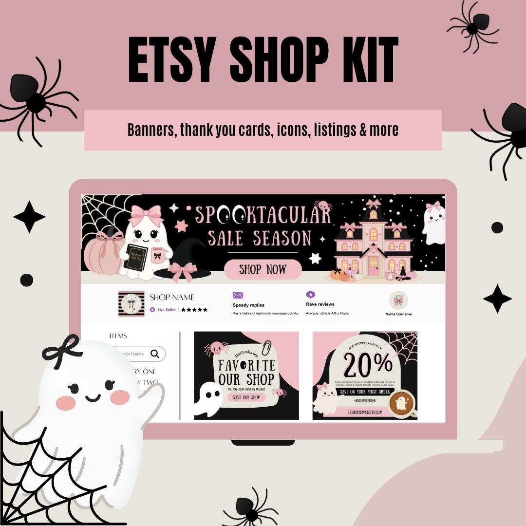Halloween Etsy Branding Kit