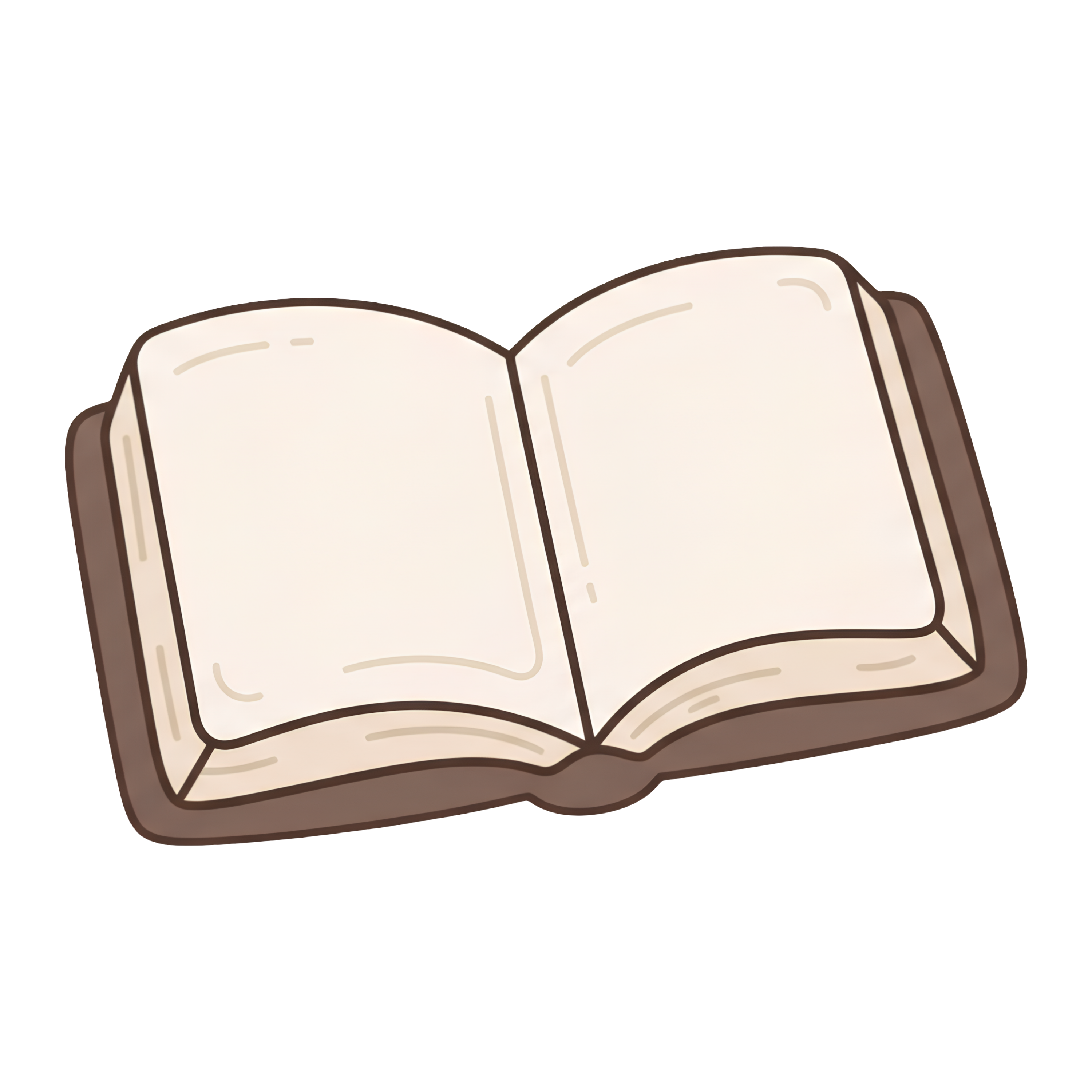 Hand-drawn dark academia book illustration