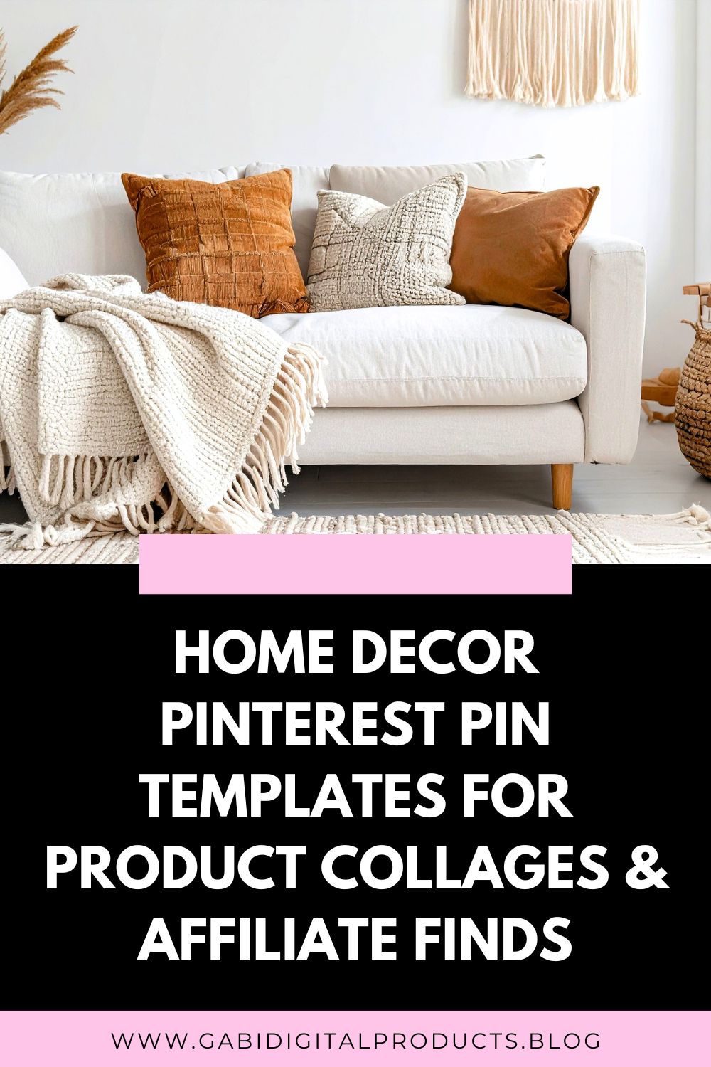 Home Decor Pinterest Pin Templates | 100 Canva Templates