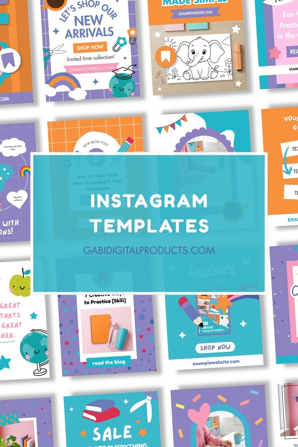 Instagram Templates for TPT Sellers - Canva template preview
