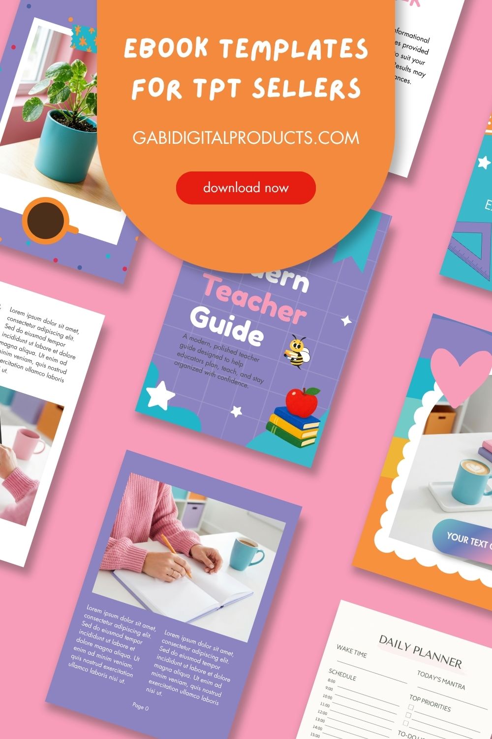 Ebook Templates for TPT Sellers - Canva template preview