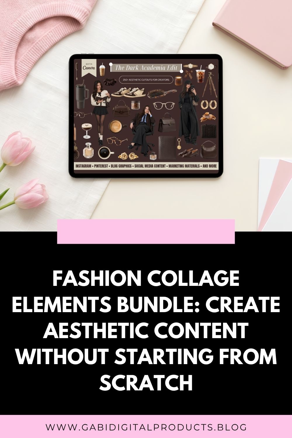 Fashion Collage Elements Bundle for Canva Creators